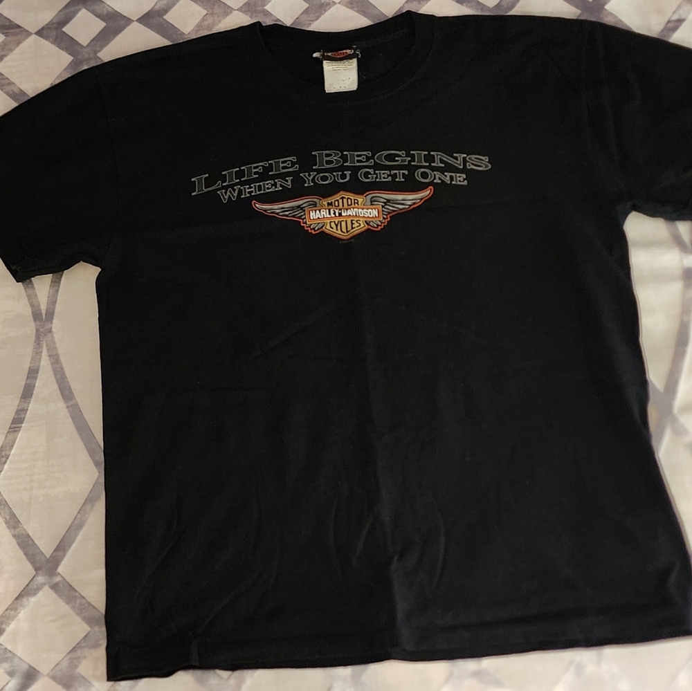 Black, men's Harley-Davidson T-shirt